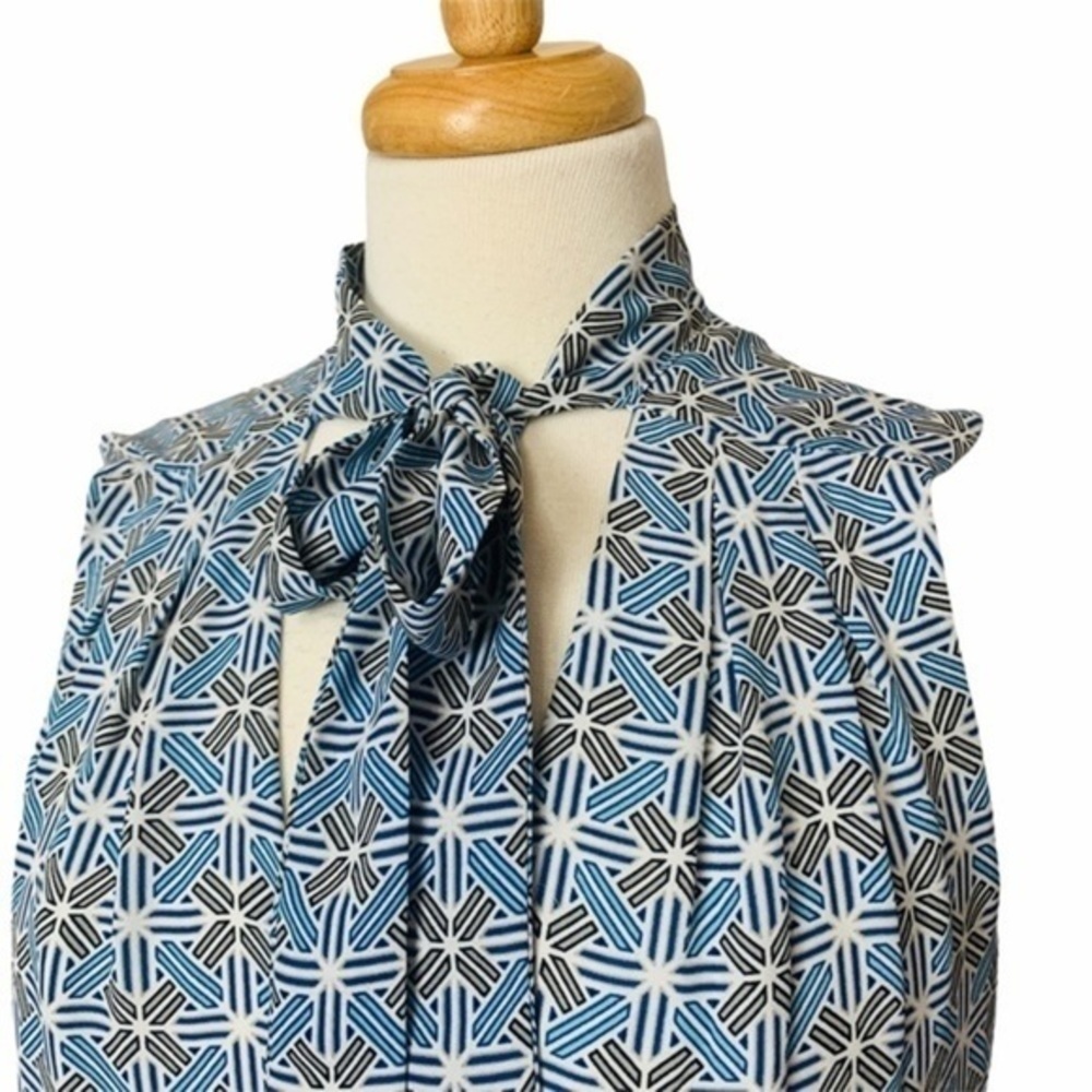 𝅺MAX STUDIO Tie Neck Shift Dress - Large - Picture 2 of 7